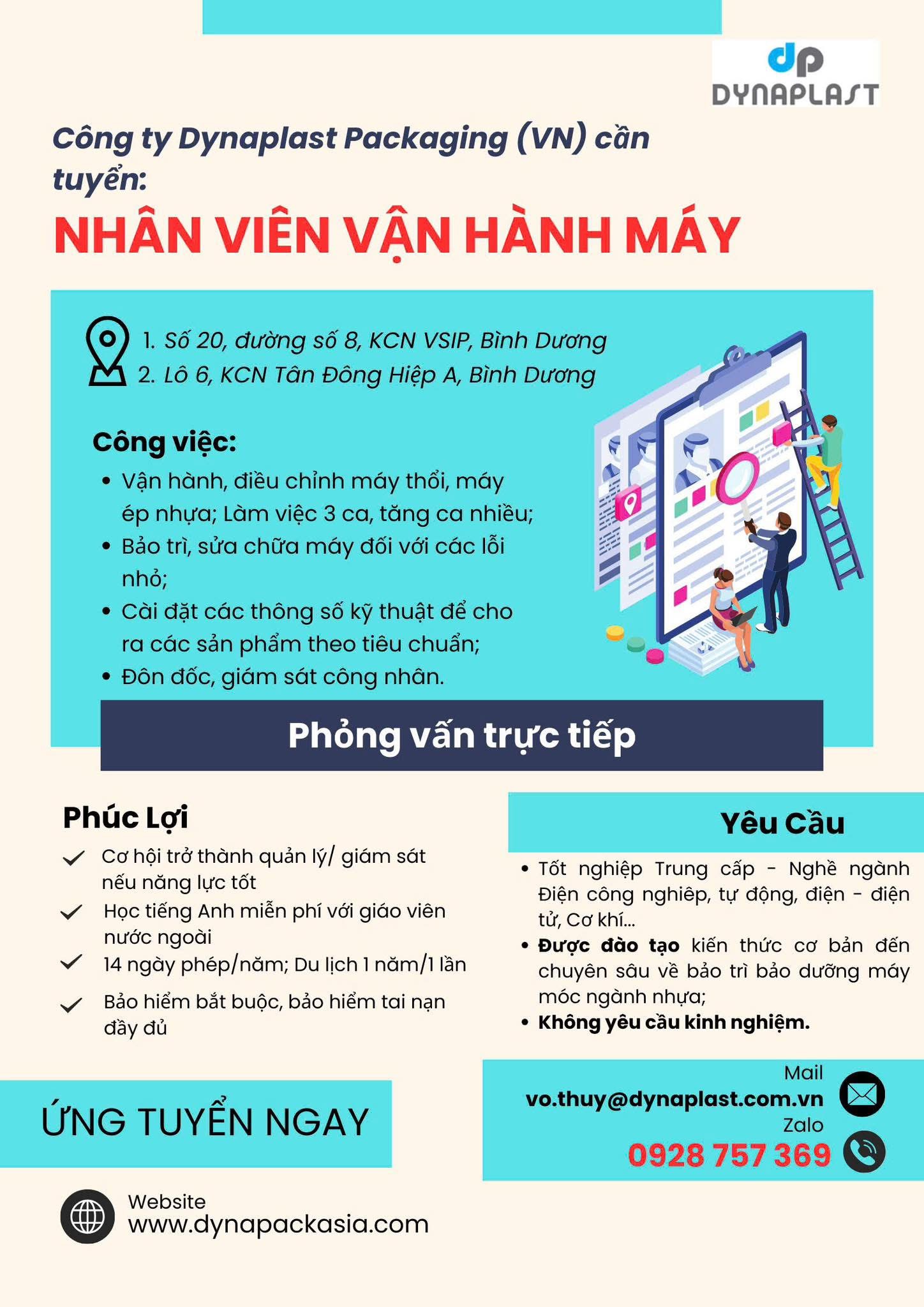 công ty TNHH dinaplast packging việt nam
công ty có 100% vốn nước ngoài.
chuyên sản xuất nhựa, vỏ chai nhựa.
image