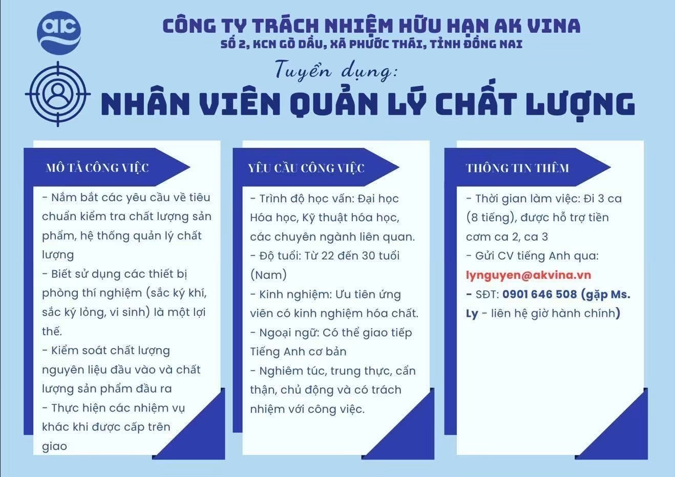 công ty TNHH ak vina
công ty có 100% vốn hàn quốc
chuyên sản xuất hoá chất bề mặt, nhựa polestes không bão hoà image