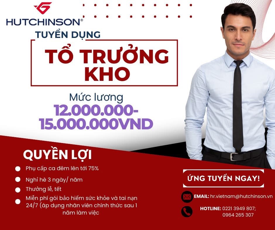 công ty TNHH hutchinh việt nam hình ảnh tuyển dụng