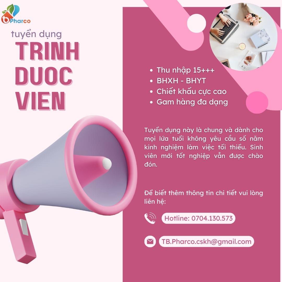 công ty cổ phần dược vật tư y tế thái bình hình ảnh tuyển dụng