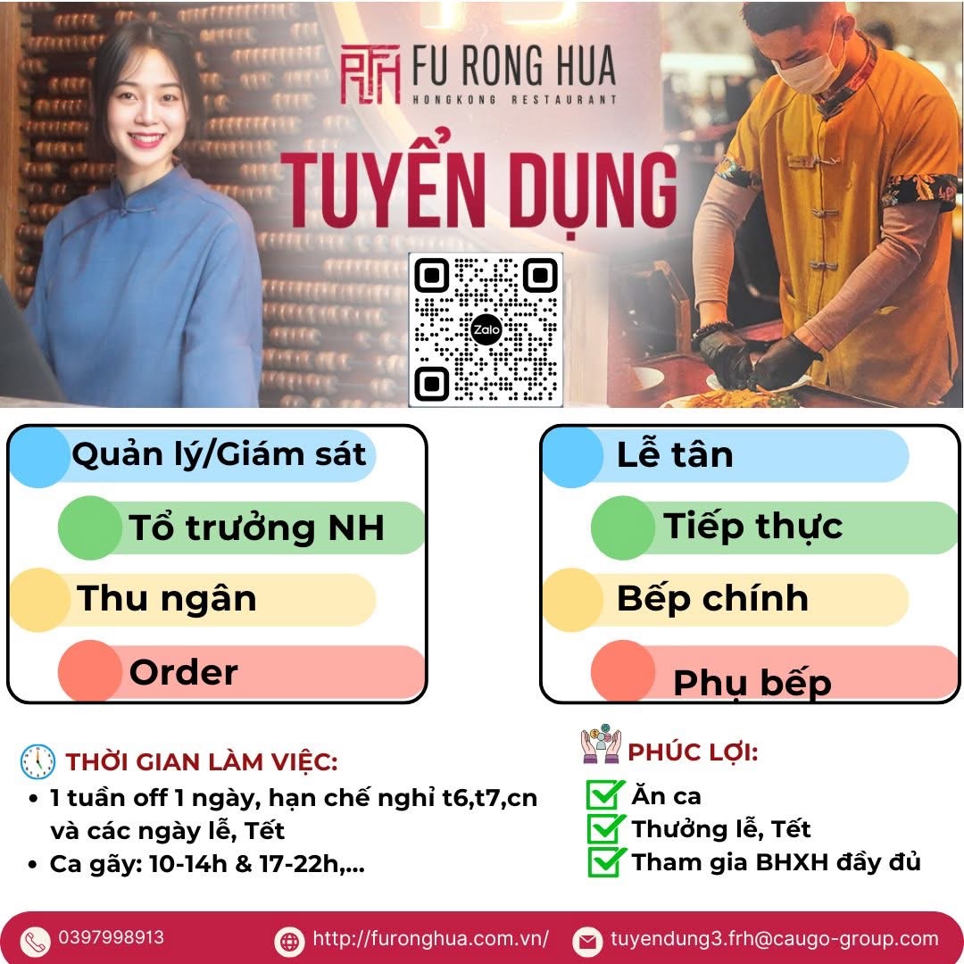 nhà hàng trung quốc.
fu rong hua- đinh tiên hoàng.
Nhà hàng chuyên phụ vụ các món ăn quảng đông trung quốc. image