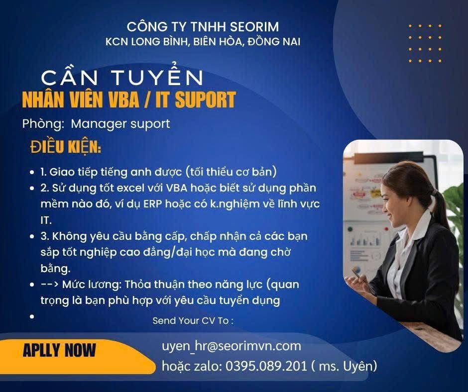 công ty TNHH seorim
công ty có 109% vốn hàn quốc.
chuyên sản xuất dao, dĩa.. image