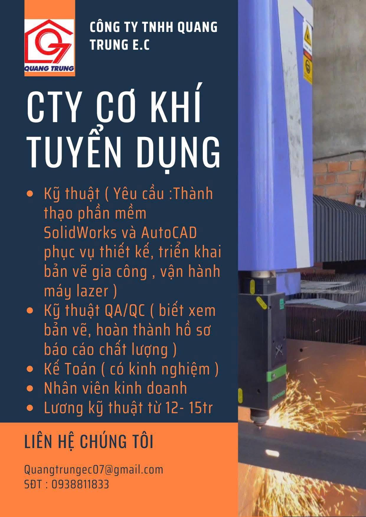 công ty TNHH quang trung e.c hình ảnh tuyển dụng