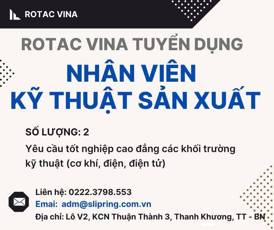 công ty TNHH rotac vina
công ty có 100% vốn hàn quốc.
Chuyên sản xuất thiết bị đóng ngắt mạch điện. image