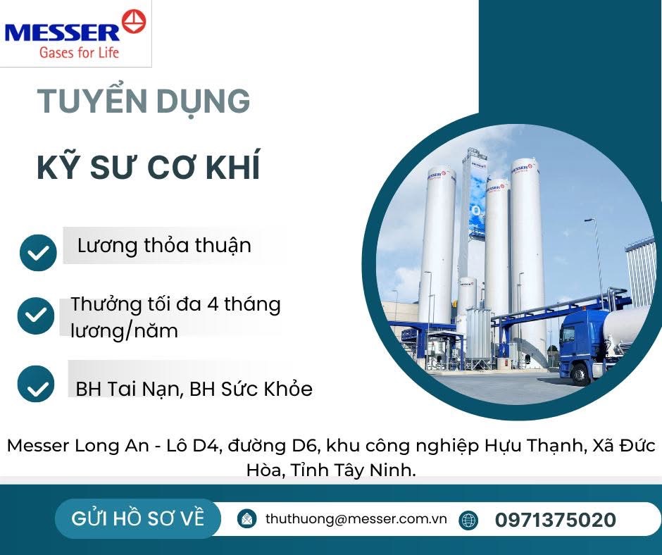 công ty TNHH khí công nghiệp messer việt nam hình ảnh tuyển dụng