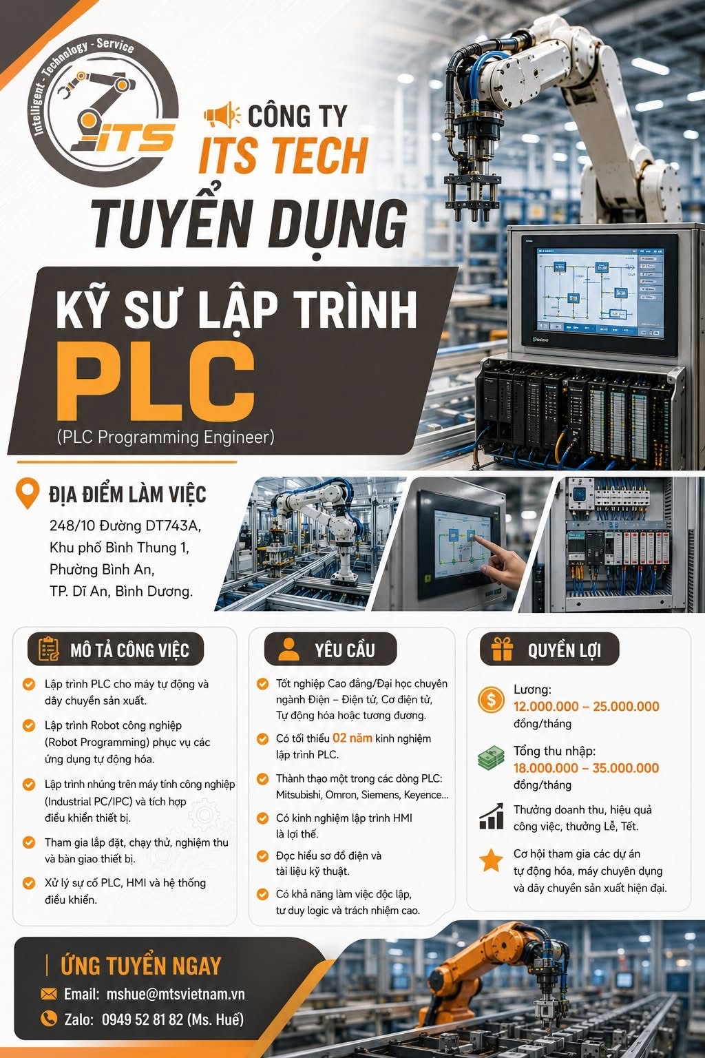 công ty TNHH its tech ở bình dương hình ảnh tuyển dụng