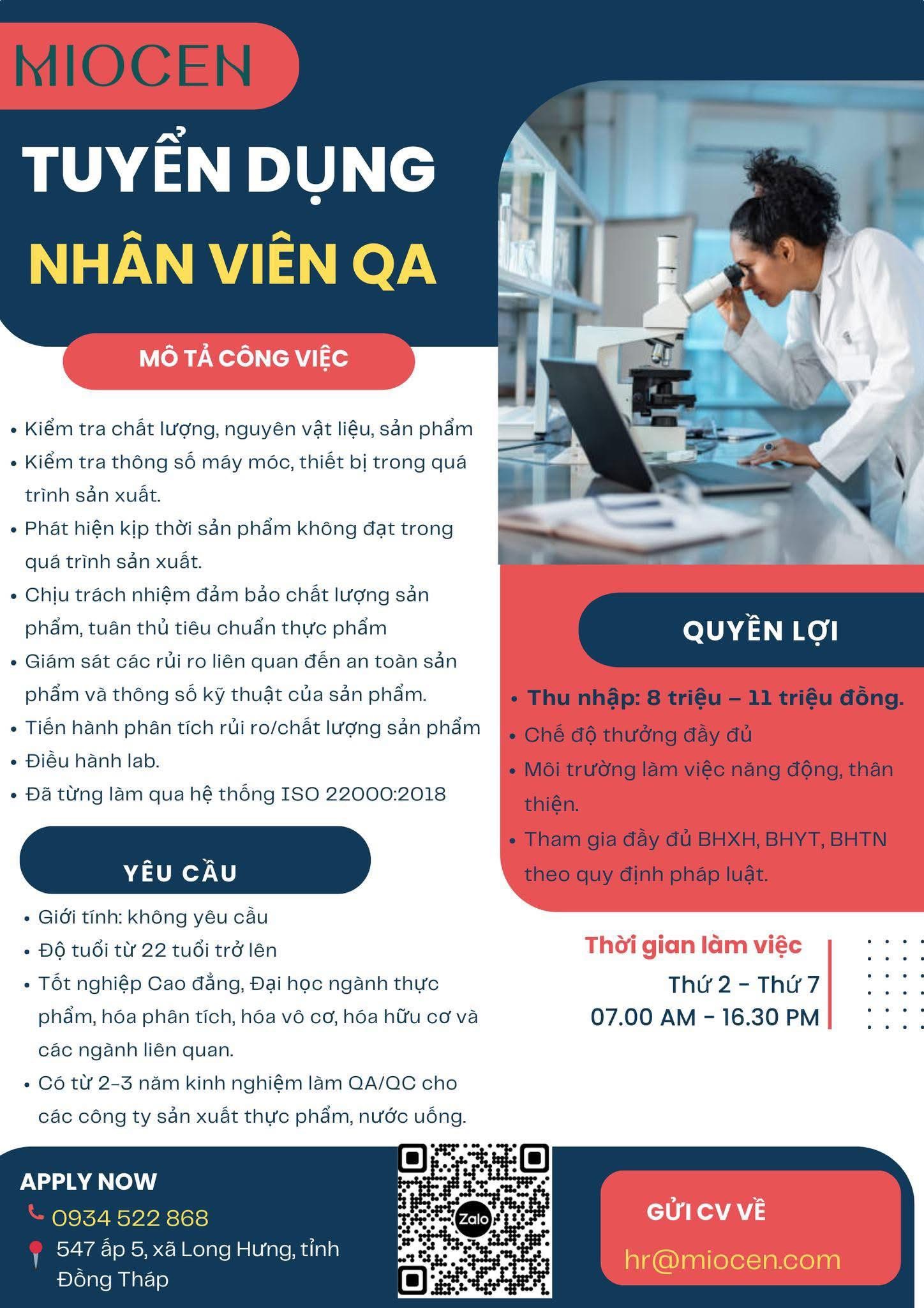 công ty TNHH miocen hình ảnh tuyển dụng