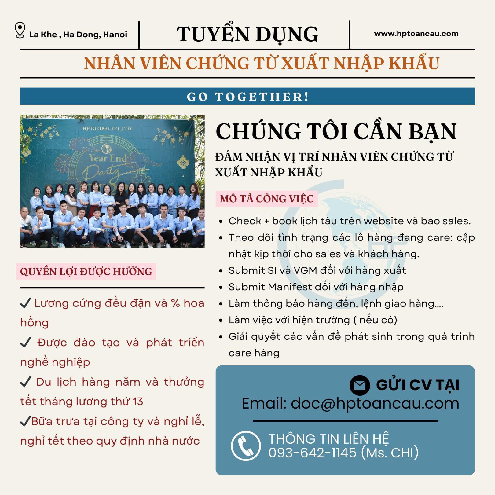 công ty TNHH HP toàn cầu
công ty chuyên về mảng dịch vụ hải quan, vận chuyển quốc tế. image