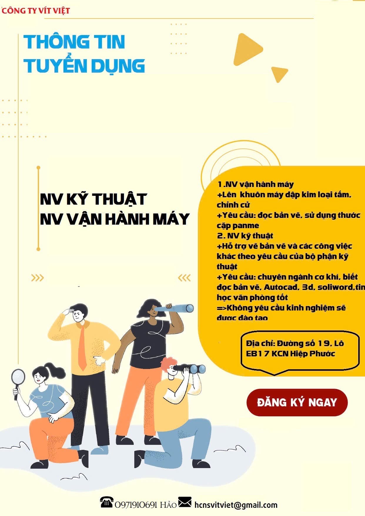 công ty TNHH vit việt nhà máy tại kcn hiệp phước hình ảnh tuyển dụng