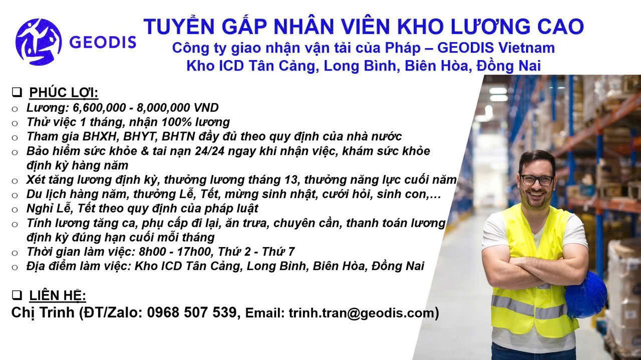 công ty TNHH geodis việt nam hình ảnh tuyển dụng