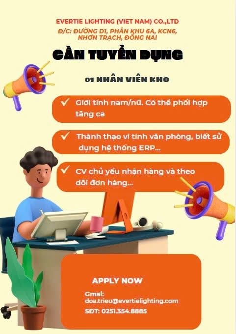 công ty TNHH evertie linhting việt nam hình ảnh tuyển dụng