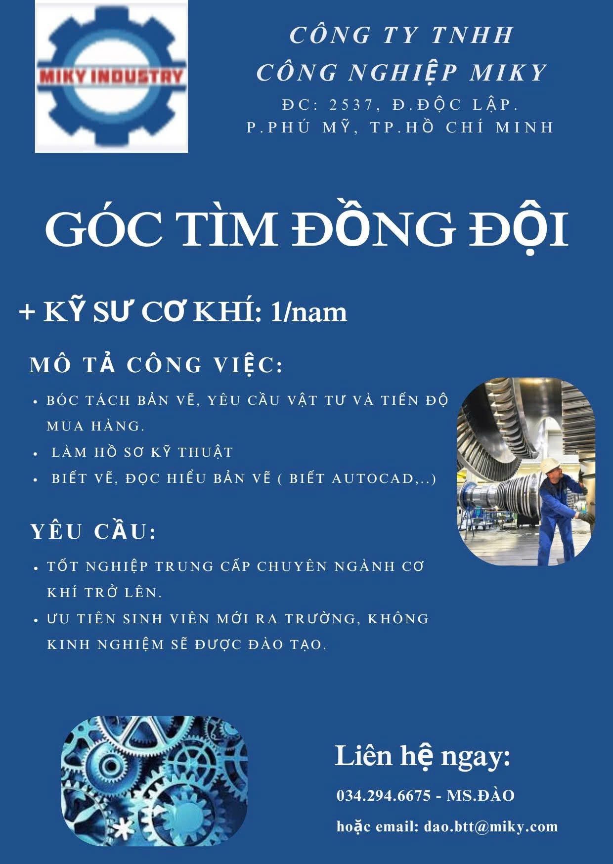 công ty TNHH công nghiệp miky
công ty chuyên thiết kế, gia công lắp đặt cầu kiện kim loại. image
