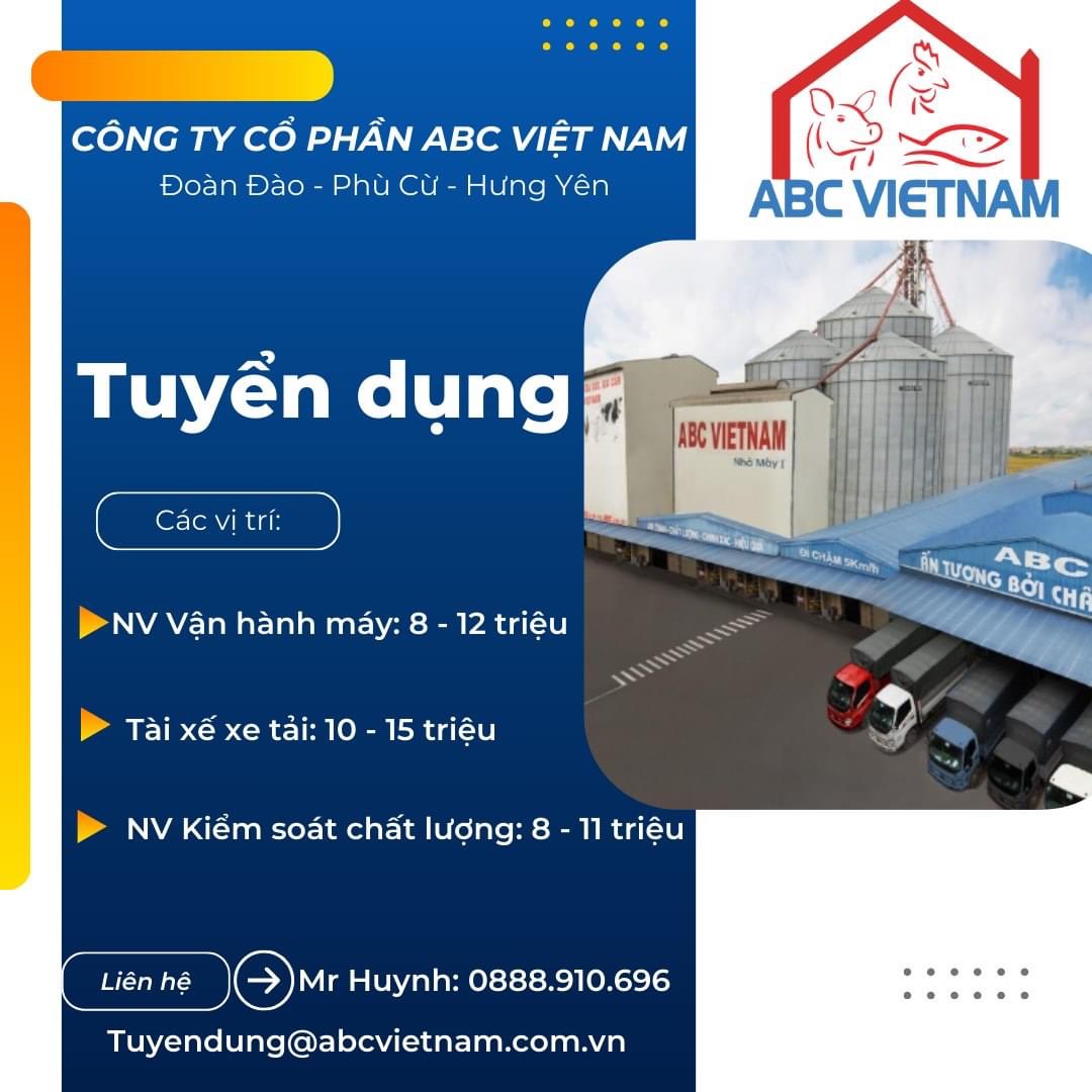 công ty cổ phần abc việt nam hình ảnh tuyển dụng