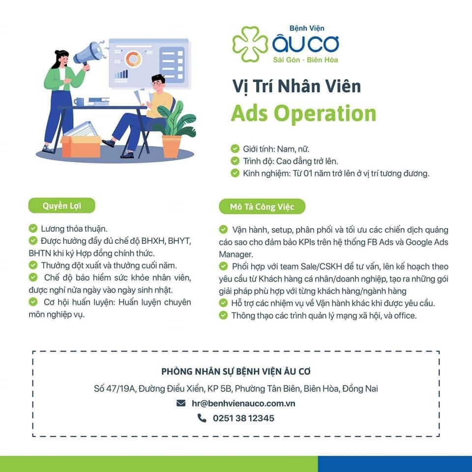 bệnh viên âu cơ hình ảnh tuyển dụng