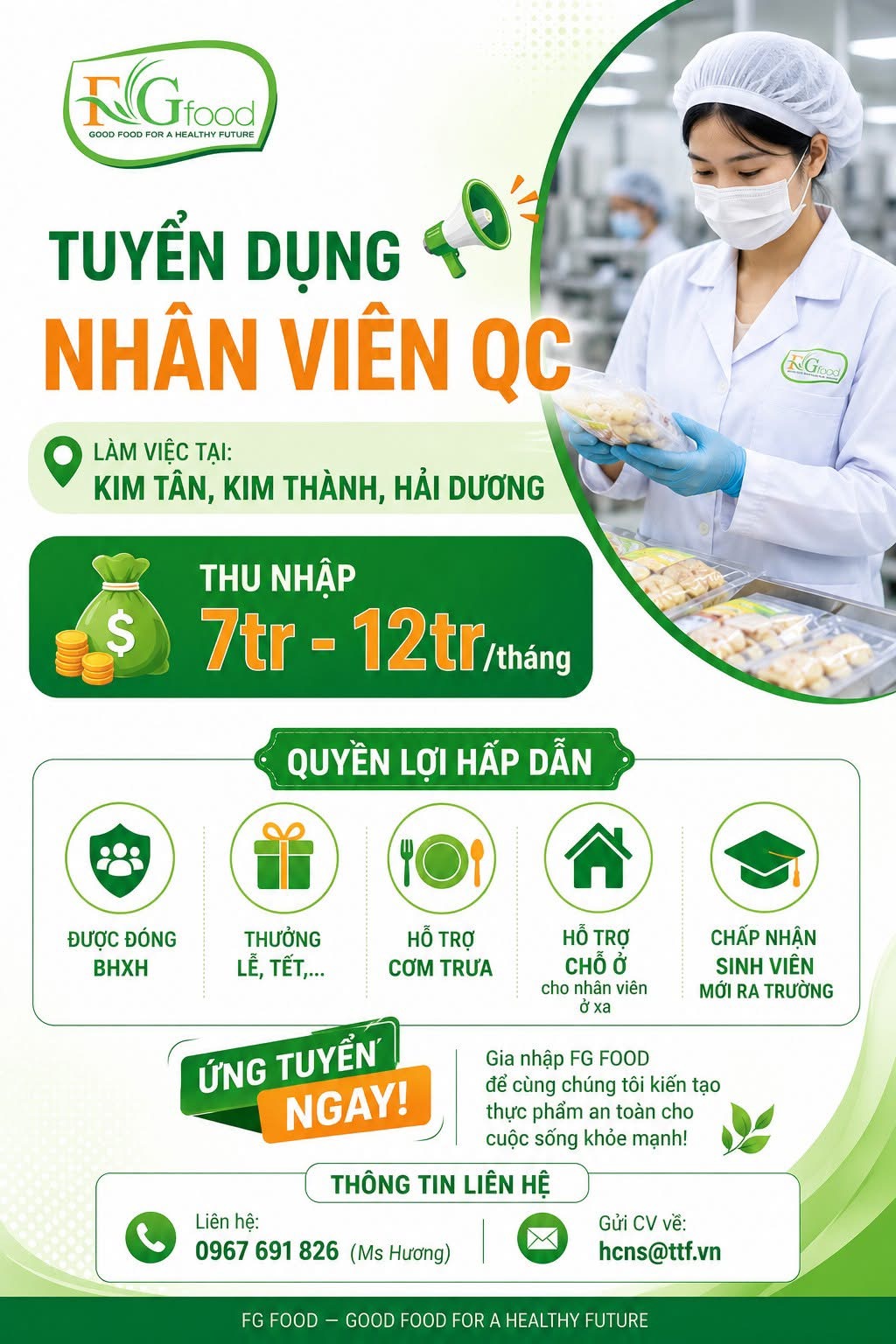 công ty TNHH thực phẩm F&G việt nam- ở hải dương
nhà máy chuyên sản xuất đóng gói hoa quả image