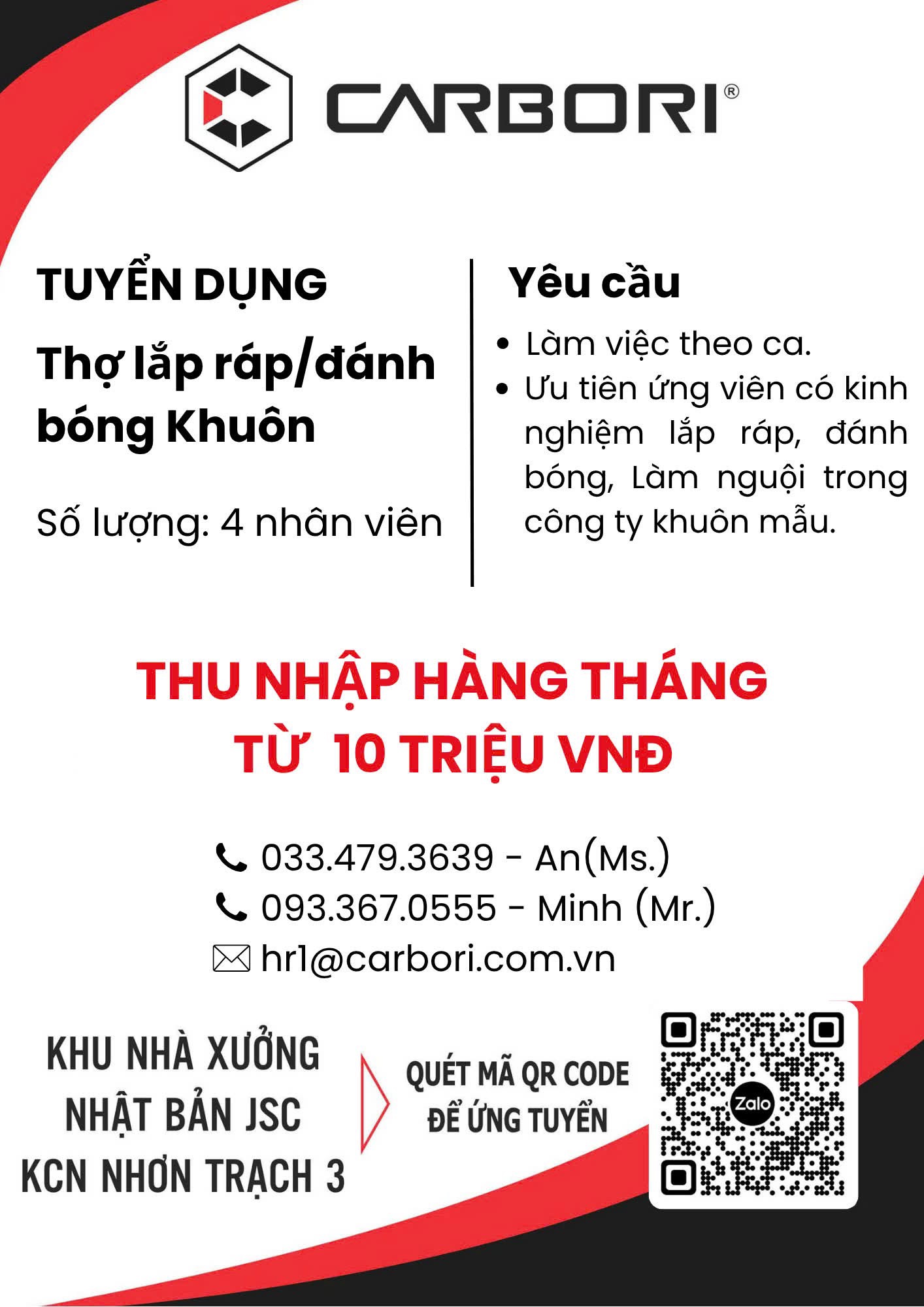 công ty TNHH carbori molds việt nam
công ty chuyên sản xuất khuôn mẫu chính xác image