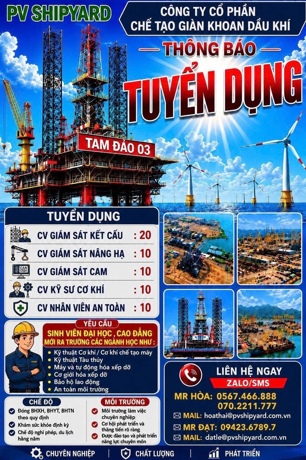 công ty cổ phần chế tạo dàn khoan dầu khí
công ty chuyên chế tạo, sửa chữa, bảo dưỡng dàn khoan dầu khí image