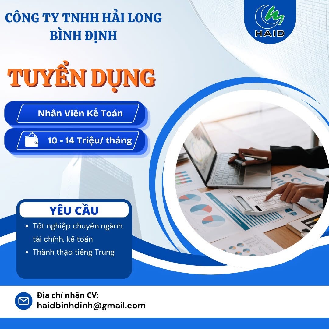 công ty TNHH hải long bình định hình ảnh tuyển dụng