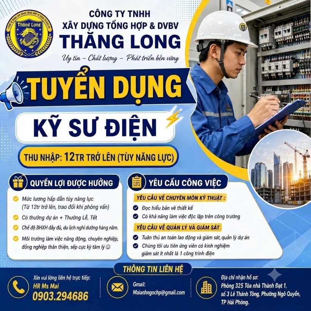 công ty TNHH xây dựng tổng hợp và dvbv hình ảnh tuyển dụng