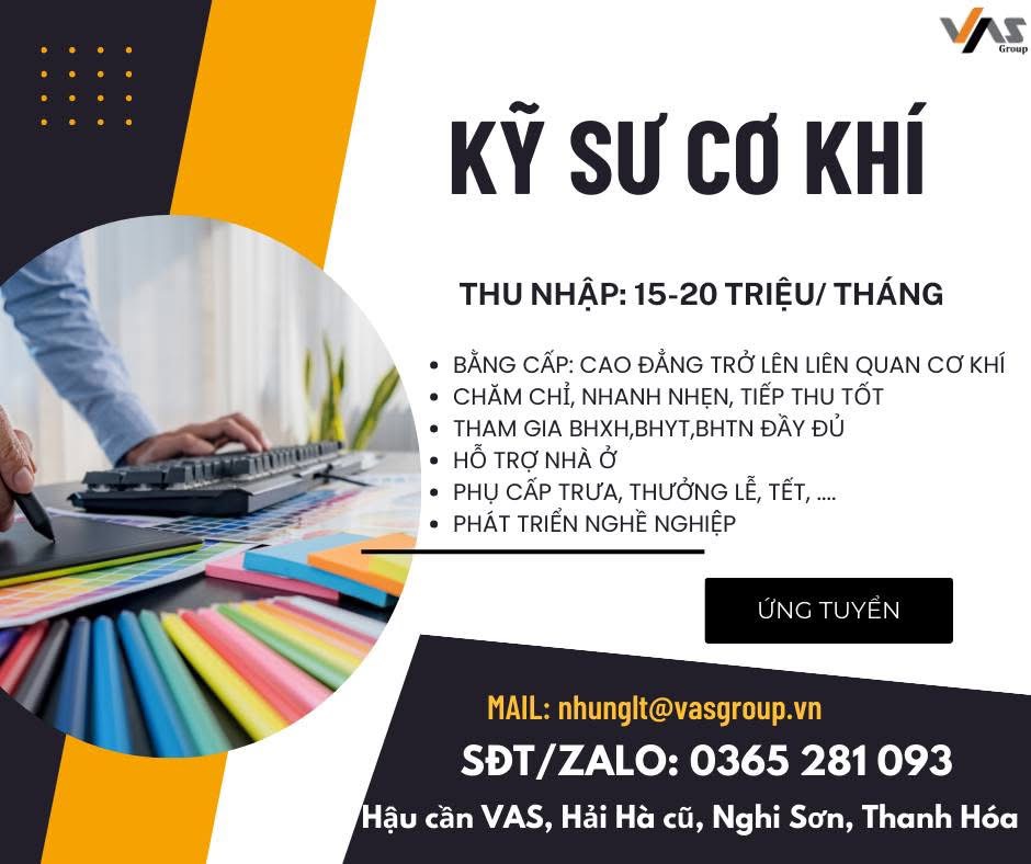 công ty TNHH MTV thép vas nghi sơn hình ảnh tuyển dụng