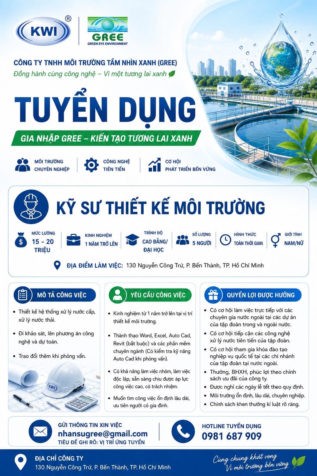 công ty TNHH môi trường tầm nhìn xanh gree hình ảnh tuyển dụng
