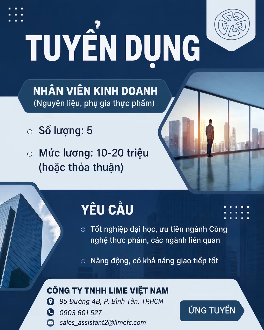 công ty TNHH lime việt nam
công ty chuyên sản xuất và phân phối phụ gia và hương liệu thực phẩm image