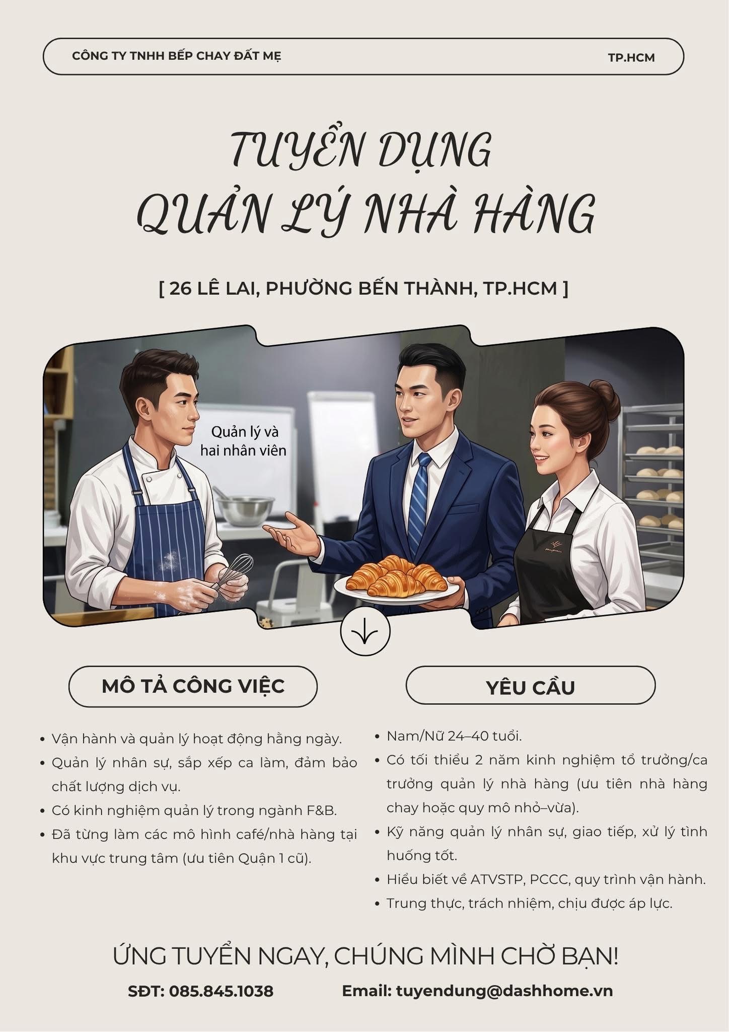 công ty TNHH bếp chay đất mẹ hình ảnh tuyển dụng