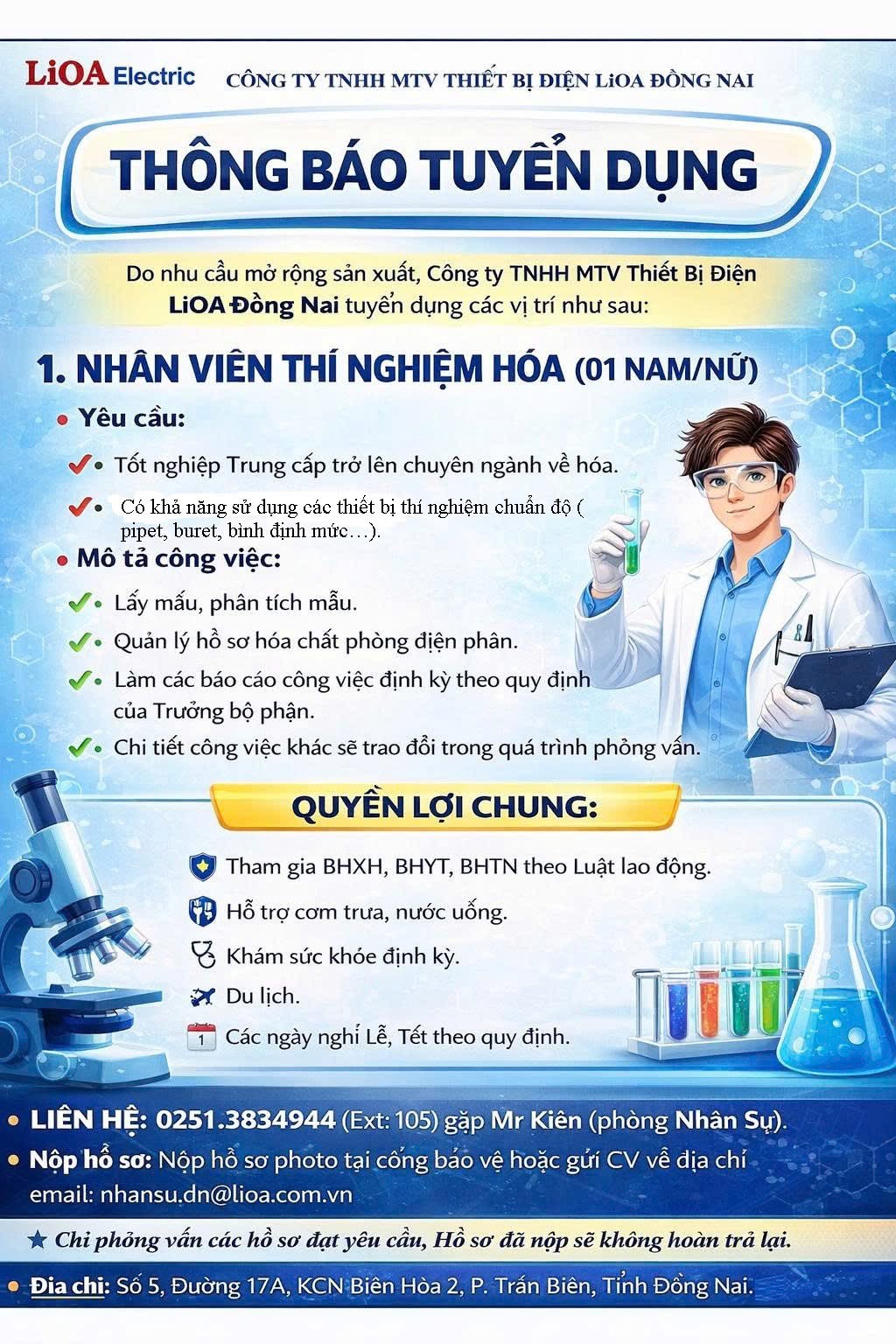 công ty TNHH mtv thiết bị điện lion việt nam hình ảnh tuyển dụng