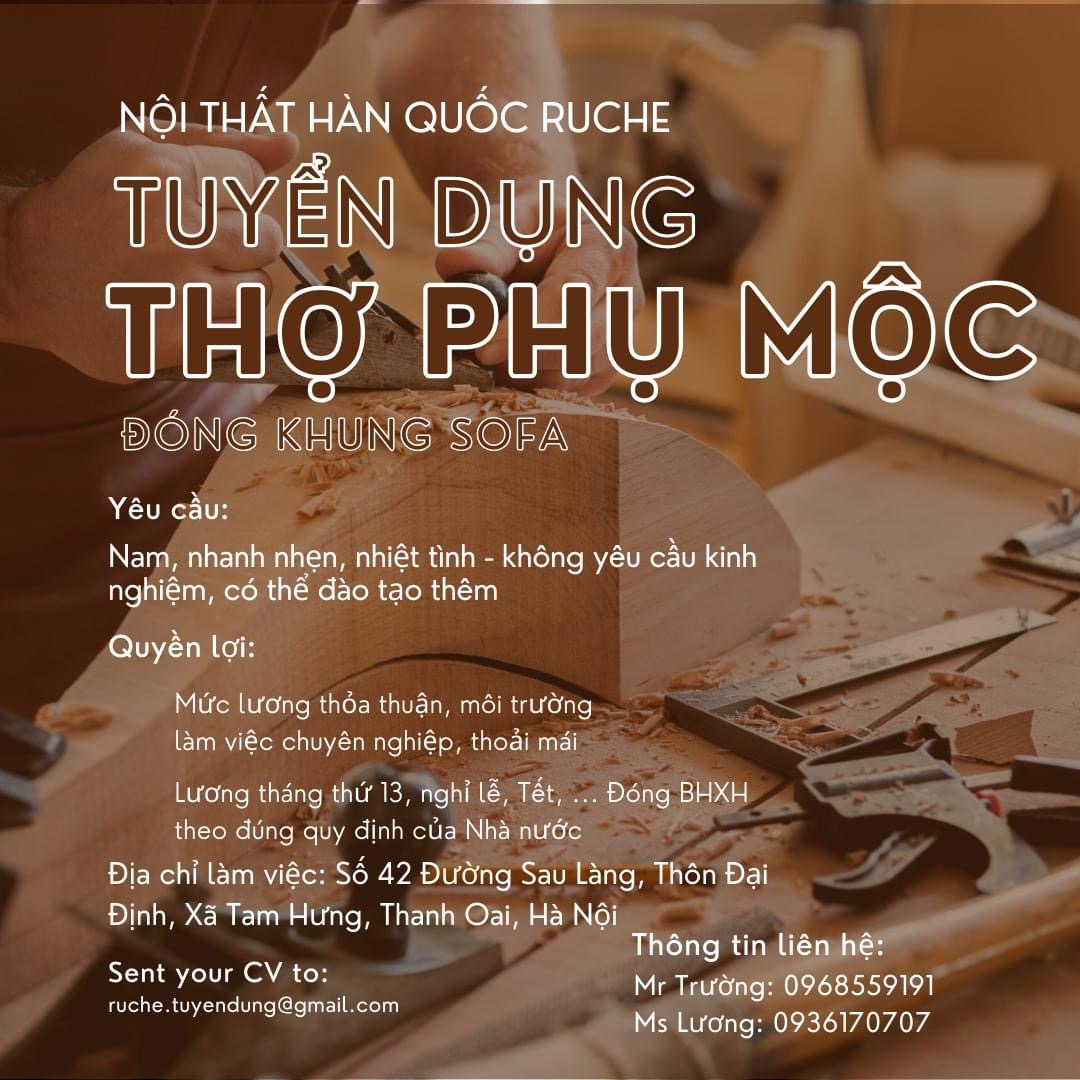nội thất hàn quốc ruche hình ảnh tuyển dụng