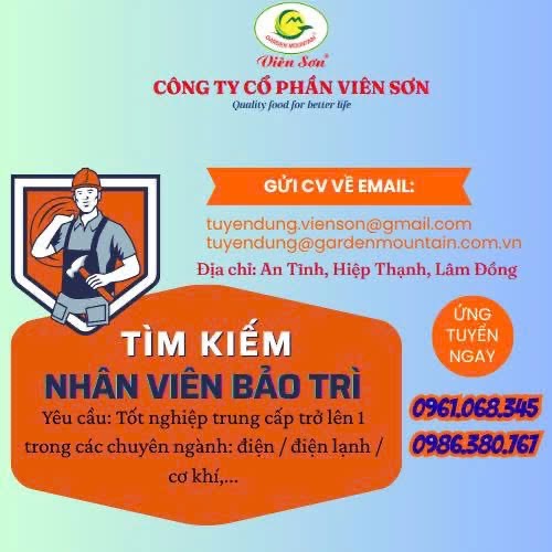 công ty cổ phần viên sơn hình ảnh tuyển dụng