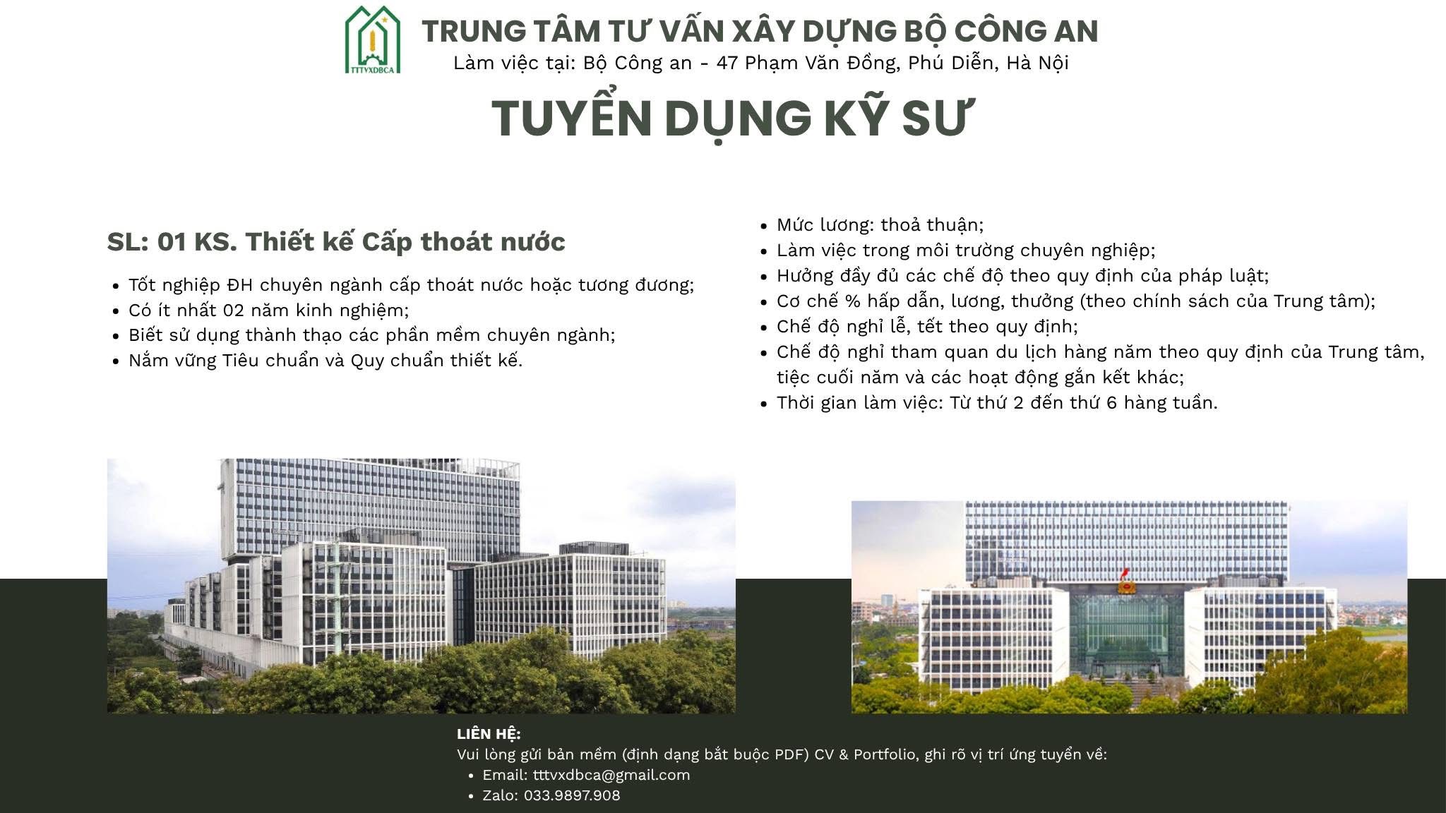 trung tâm tư vấn xây dựng bộ công an hình ảnh tuyển dụng